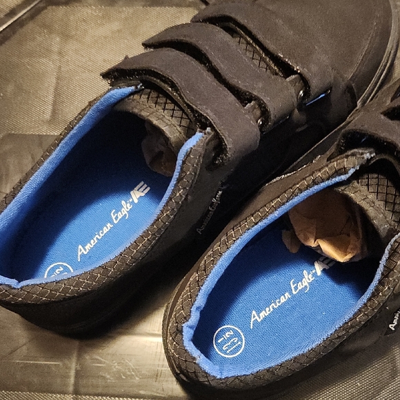 American Eagle Outfitters Black and Blue Velcro Sneakers - Picture 6 of 7